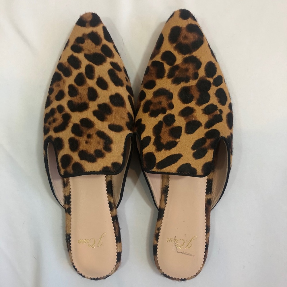J.crew leopard mules